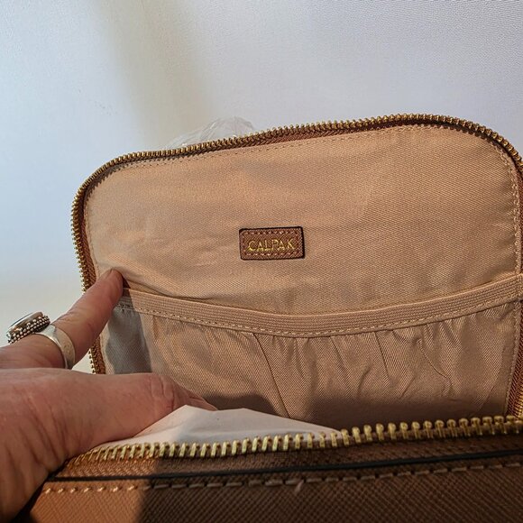 NWT $108 CALPAK KAYA MINI FAUX LEATHER BACKPACK IN CLASSIC CARAMEL main image 7